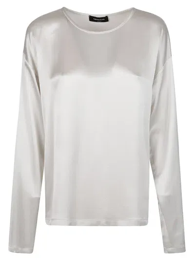 Fabiana Filippi Long Sleeve Blouse In Grey