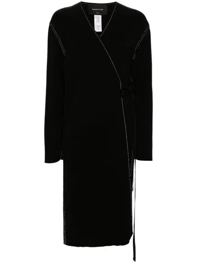 Fabiana Filippi Merino Wool Coat In 825 Black