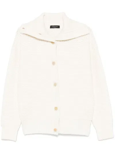 Fabiana Filippi Platinum Cardigan In Neutrals