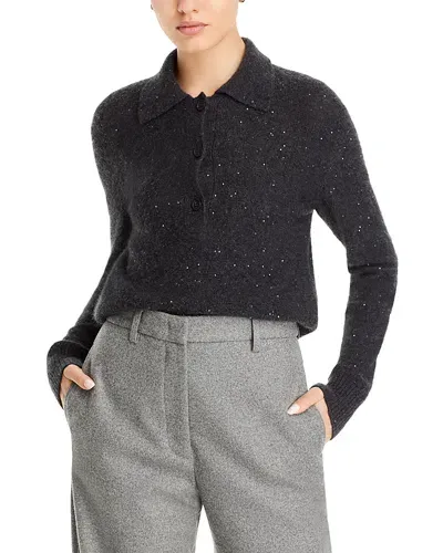 Fabiana Filippi Polo Sweater In Dark Grey