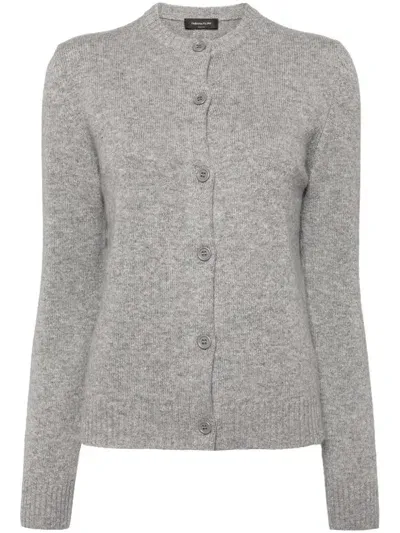 Fabiana Filippi Gerippter Cardigan In Grau