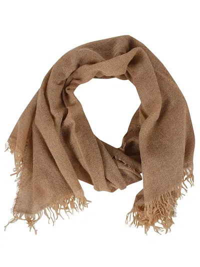 Fabiana Filippi Fringe Trim Plain Scarf In Only One