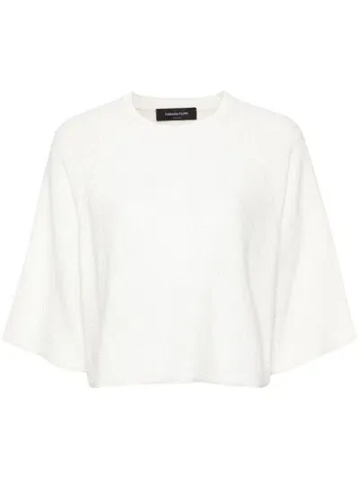 Fabiana Filippi Sequin Detail Sweater In Bianco