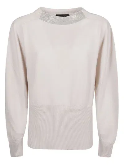 Fabiana Filippi Sweater In Beige