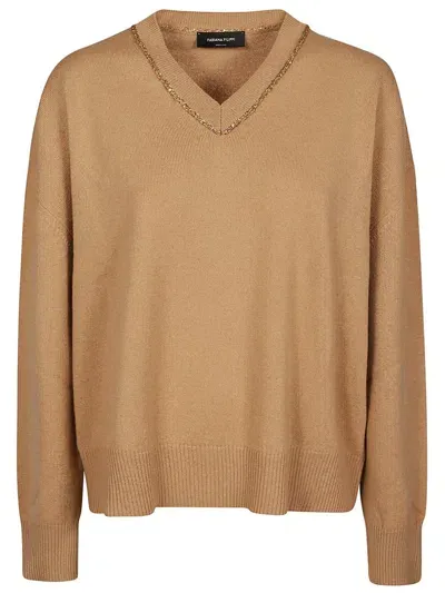 Fabiana Filippi Sweater In Brown