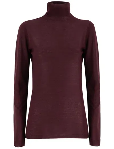 Fabiana Filippi Sweater In Burgundy