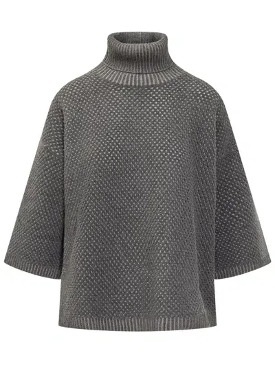 Fabiana Filippi Turtleneck Sweater In Grey