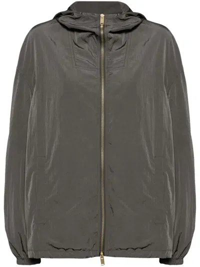 Fabiana Filippi Windbreaker Jacket In Grey