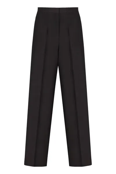 Fabiana Filippi Wool And Silk Pants In Black