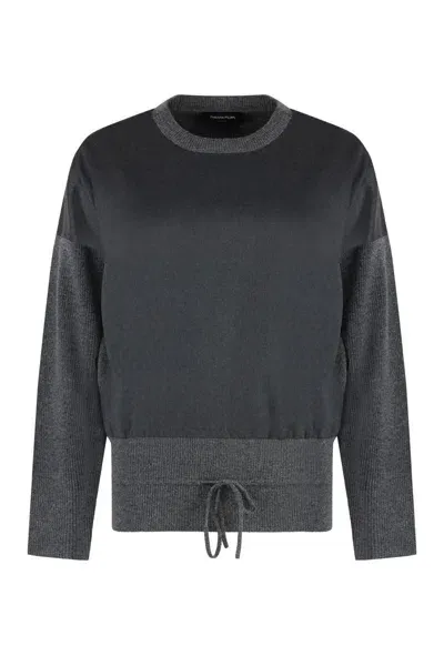 Fabiana Filippi Wool Blend Sweater In Grey