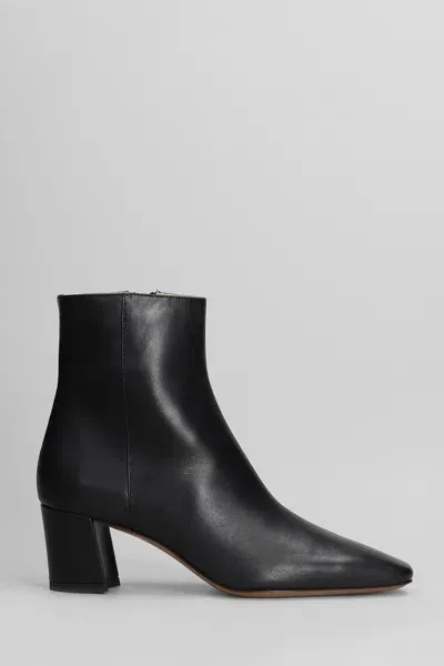 Fabio Rusconi High Heels Ankle Boots In Black Leather