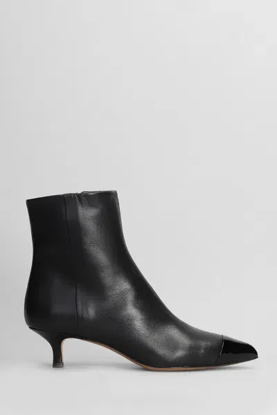 Fabio Rusconi High Heels Ankle Boots In Black Leather