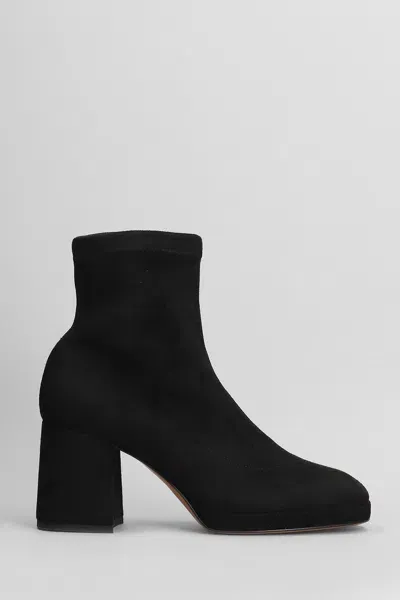 Fabio Rusconi High Heels Ankle Boots In Black Suede