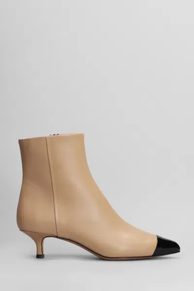 Fabio Rusconi High Heels Ankle Boots In Powder Leather