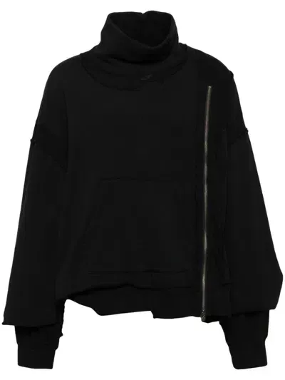 Facetasm Patchwork Sweatshirt In Black