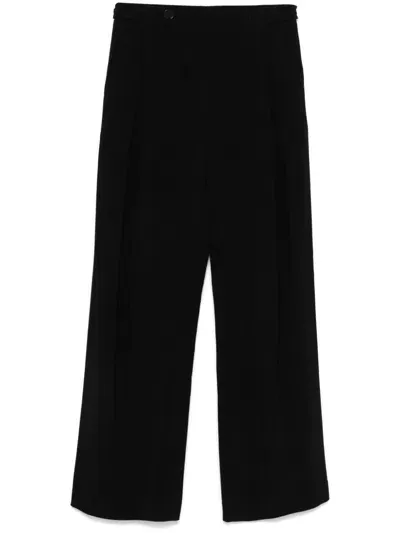 Facon Jacmin Peters Straight-leg Trousers In Black