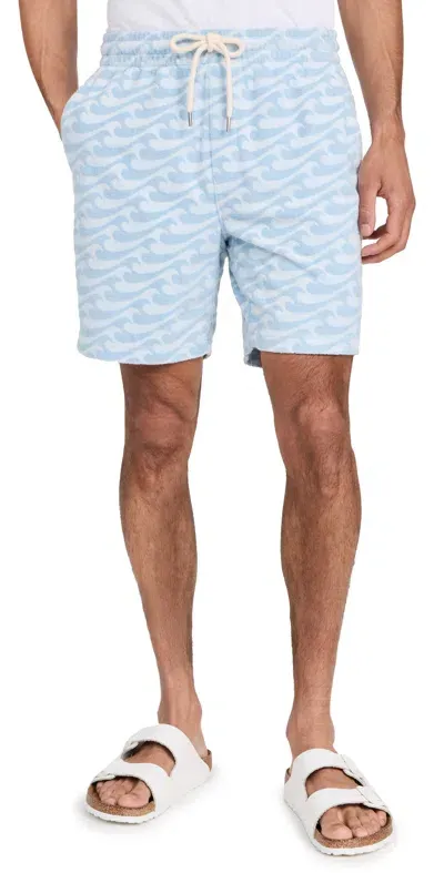 Faherty Cabana Towel Terry Sweatshort Endless Peaks