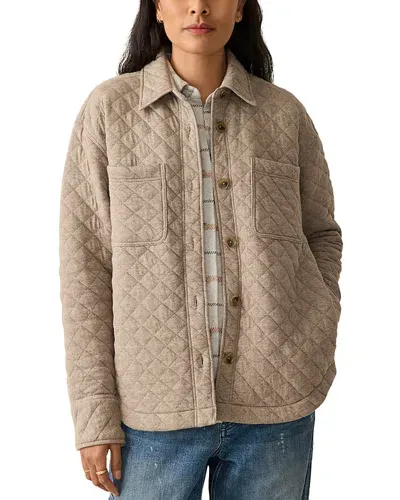 Faherty Epic Quilted Jacket In Mink Heather