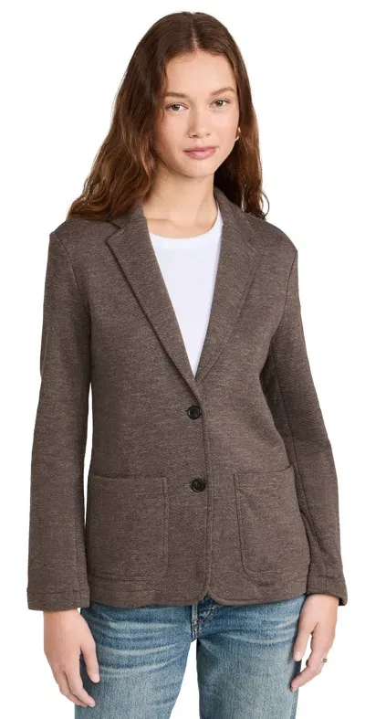 Faherty Inlet Blazer Deep Brown Heather