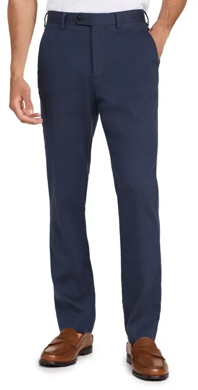 Faherty Movement Flex Linen Trouser Deep Sea Navy