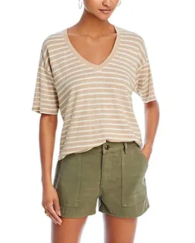 Faherty Oceanside Striped Top In Hampton Stripe