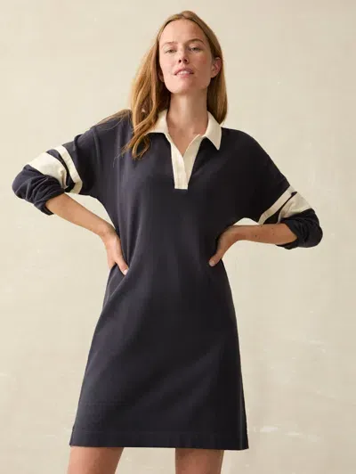 Faherty Sport Jersey Polo Dress In Sea Storm