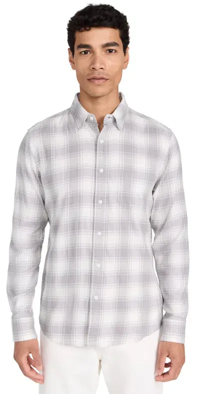 Faherty The All Time Shirt White Fossil Plaid