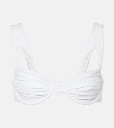 Faithfull The Brand Sol Bikini Top In White