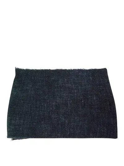 Faliero Sarti Fringed Foulard In Black