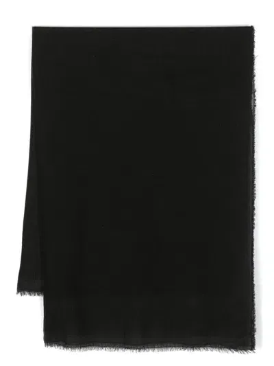 Faliero Sarti Lightweight 'new Diamantina' Viscose Scarf In Black