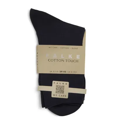 Falke Cotton Touch Socks In Navy