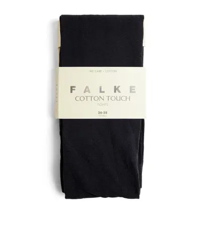 Falke Cotton Touch Tights In Navy