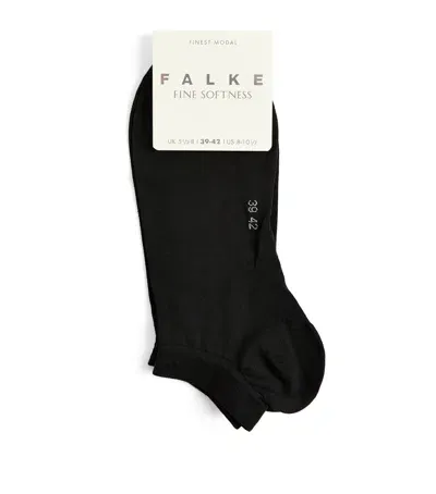 Falke Fine Softness Sneaker Socks In Black