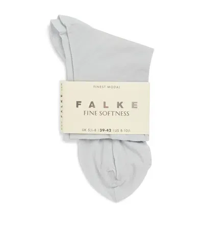 Falke Fine Softness Socks In Blue