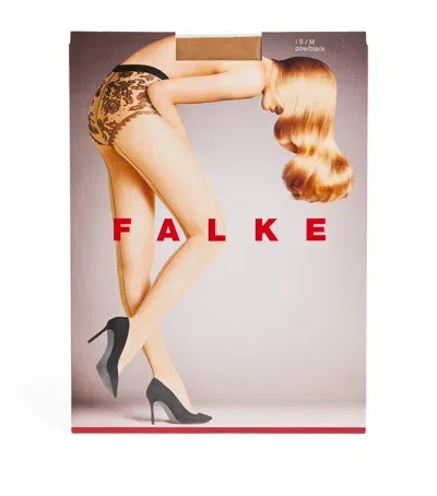 Falke Floral Sheer Tights In Nude