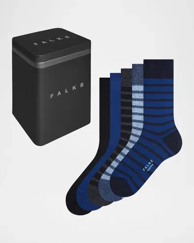 Falke Men's Happy Box 5-pack Crew Sock Bundle In Assorted