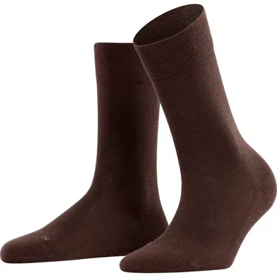 Falke Sensitive London Cotton Blend Socks In Brown