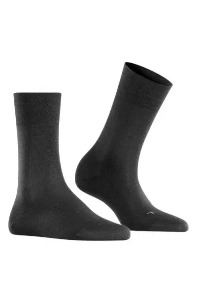 Falke Sensitive New York Crew Socks In Black