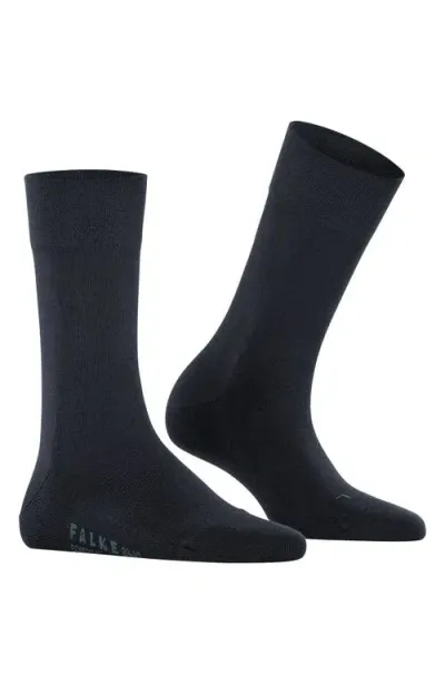 Falke Sensitive New York Crew Socks In Dark Navy