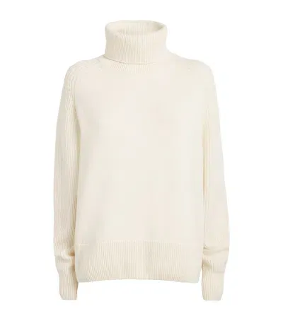 Falke Virgin Merino Wool-cashmere Sweater In Ivory