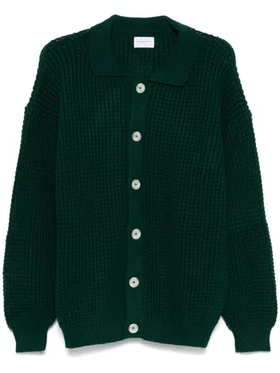 Family First Chunky-knit Cardigan In Green