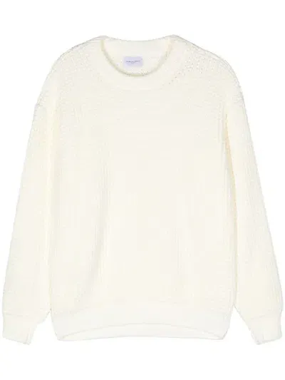 Family First Crew-neck Sweater In White