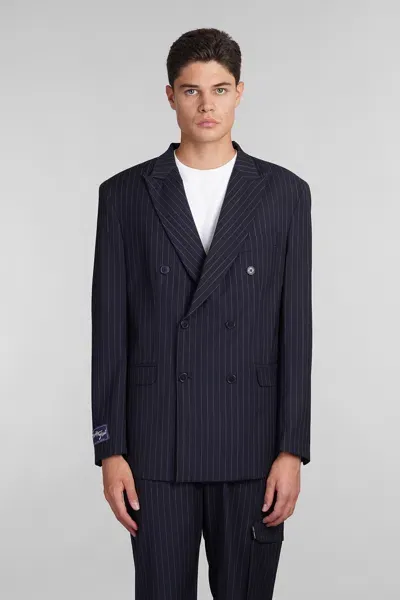 Family First Milano Blazer In Blue Polyester