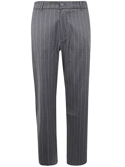 Family First Regular Pants Striped In Grey