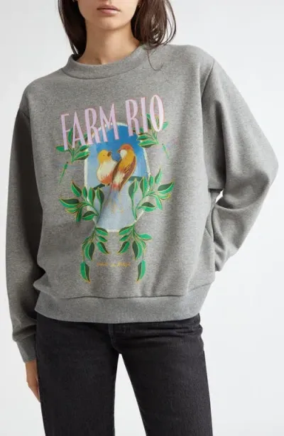 Farm Rio Graphic Sweatshirt In Grey