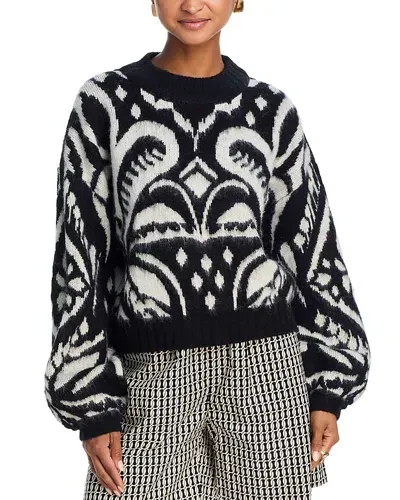 Farm Rio Pineapple Ikat Knit Sweater