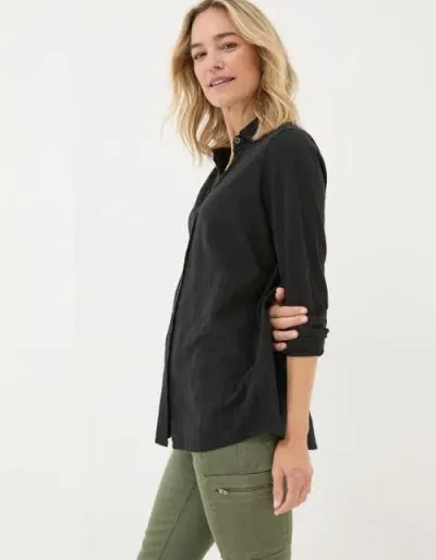 Fatface Sammy Shirt Tunic In Black