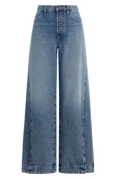 Favorite Daughter The Oliver Ultimate High Waist Baggy Wide Leg Jeans In Austin