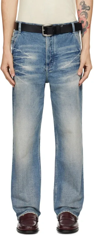 Fax Copy Express Blue 'the Easy' Jeans In Light Blue