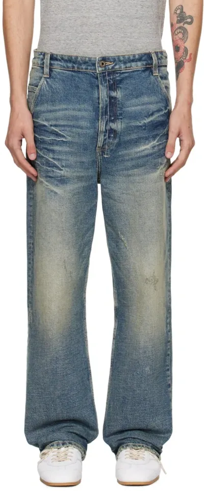 Fax Copy Express Blue Workers Jeans